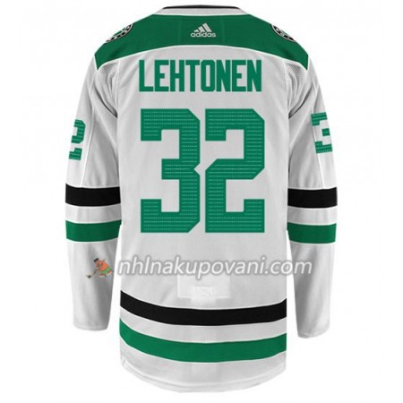 Dallas Stars Dresy KARI LEHTONEN 32 Adidas Bílá Authentic - Pánské
